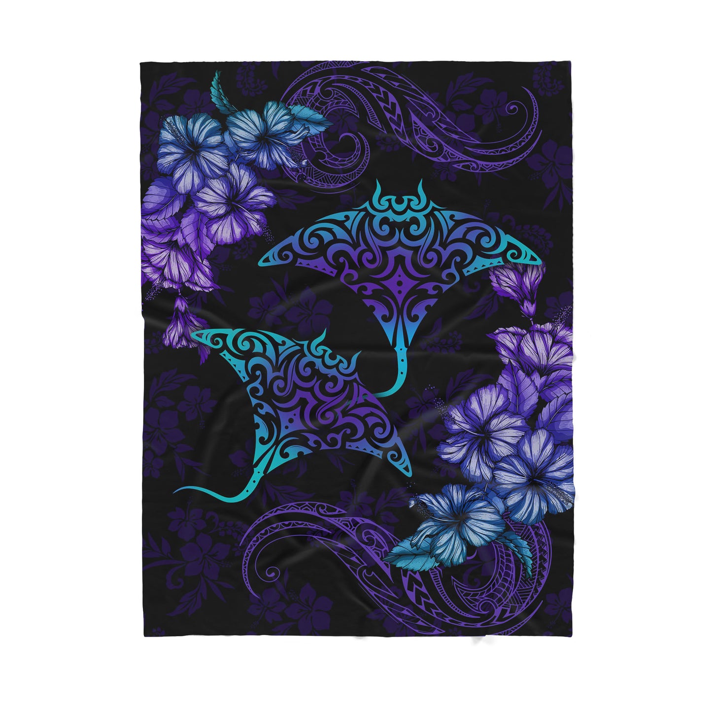 Australian Pattern Aboriginal Beautiful Rays Hawaii Fish Sherpa Blanket HC