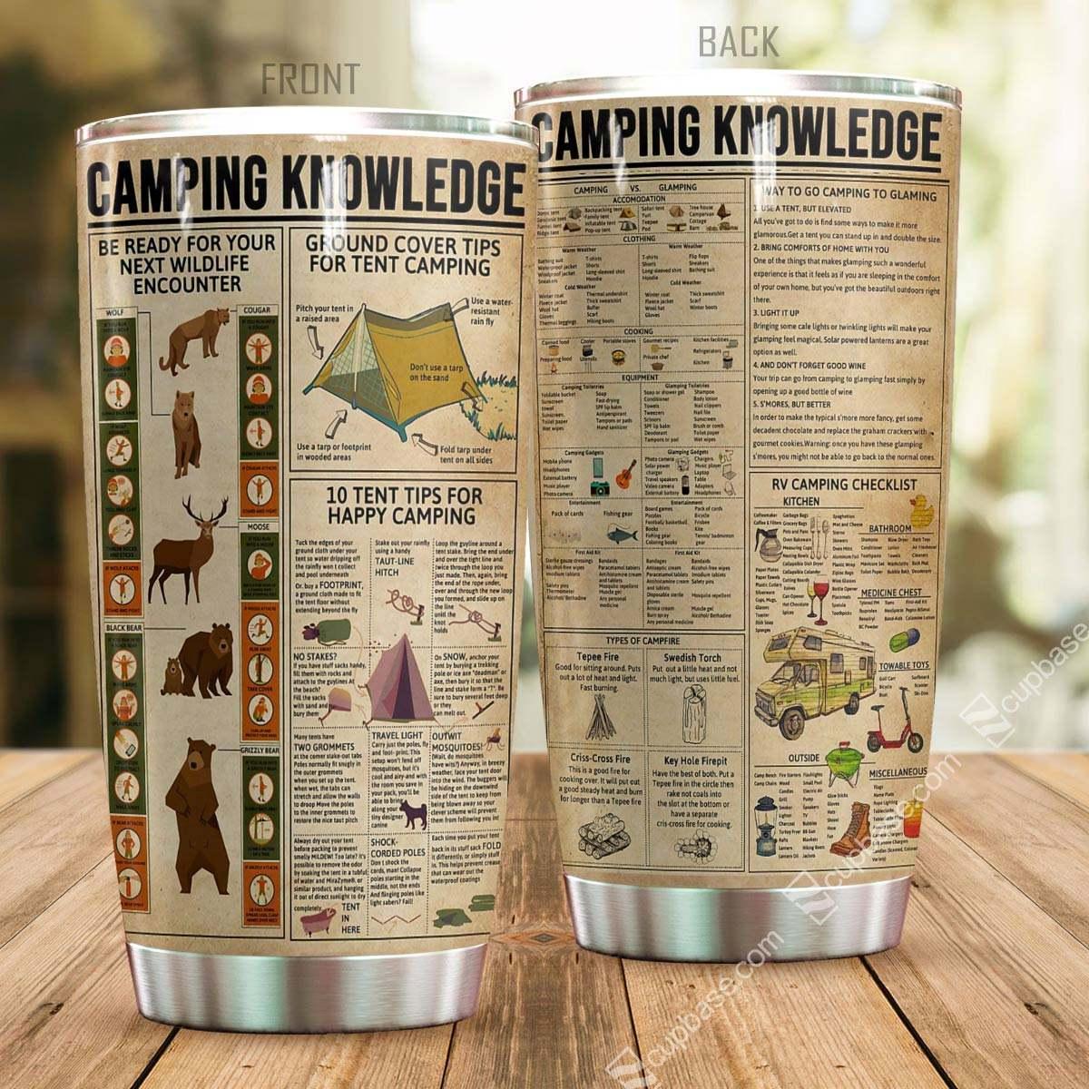 Camping Knowledge Tumbler TA031903 - Amaze Style™-