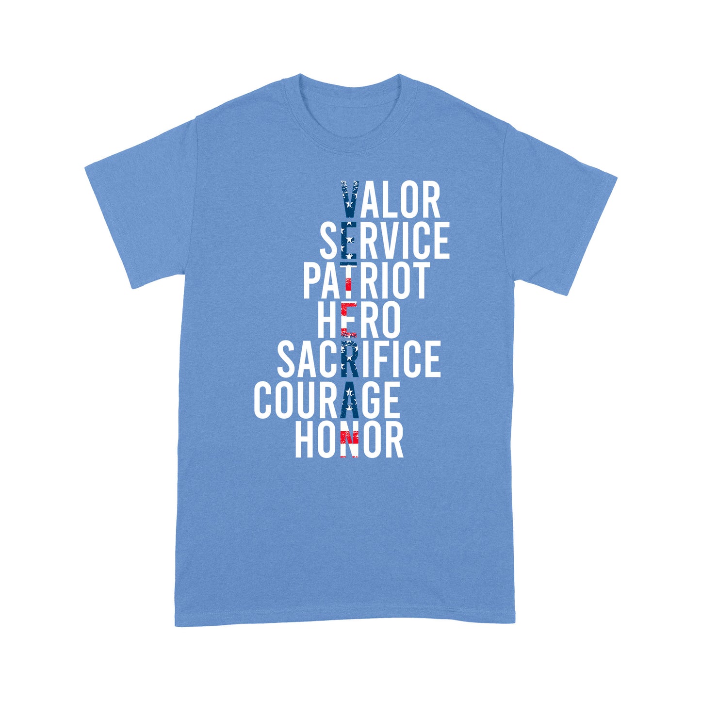 Valor Service Patriot Hero Sacrifice Veteran T-shirt For Dad Papa Grandpa