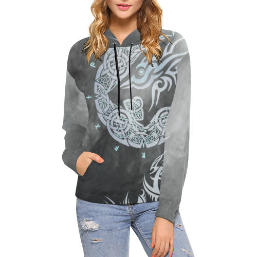 Viking Hoodie - Fenrir Wolf Of Viking A7 - Amaze Style™-ALL OVER PRINT HOODIES