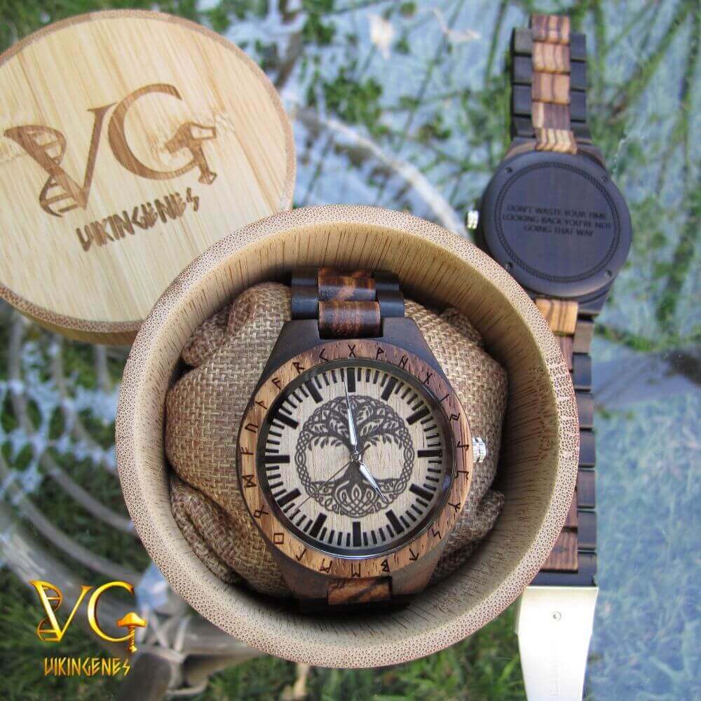 Tree Of Life Yggdrasil Handmade Wooden Watch