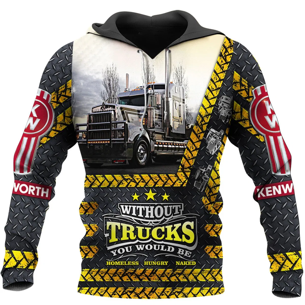 TRUCK DRIVER 3D ALL OVER PRINTED SHIRTS AND SHORT FOR MAN AND WOMEN PL12032004 - Amaze Style™-Apparel