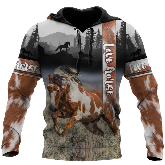 Beautiful American Paint Horse 3D All Over Printed Shirts For Men And Women DA19112005