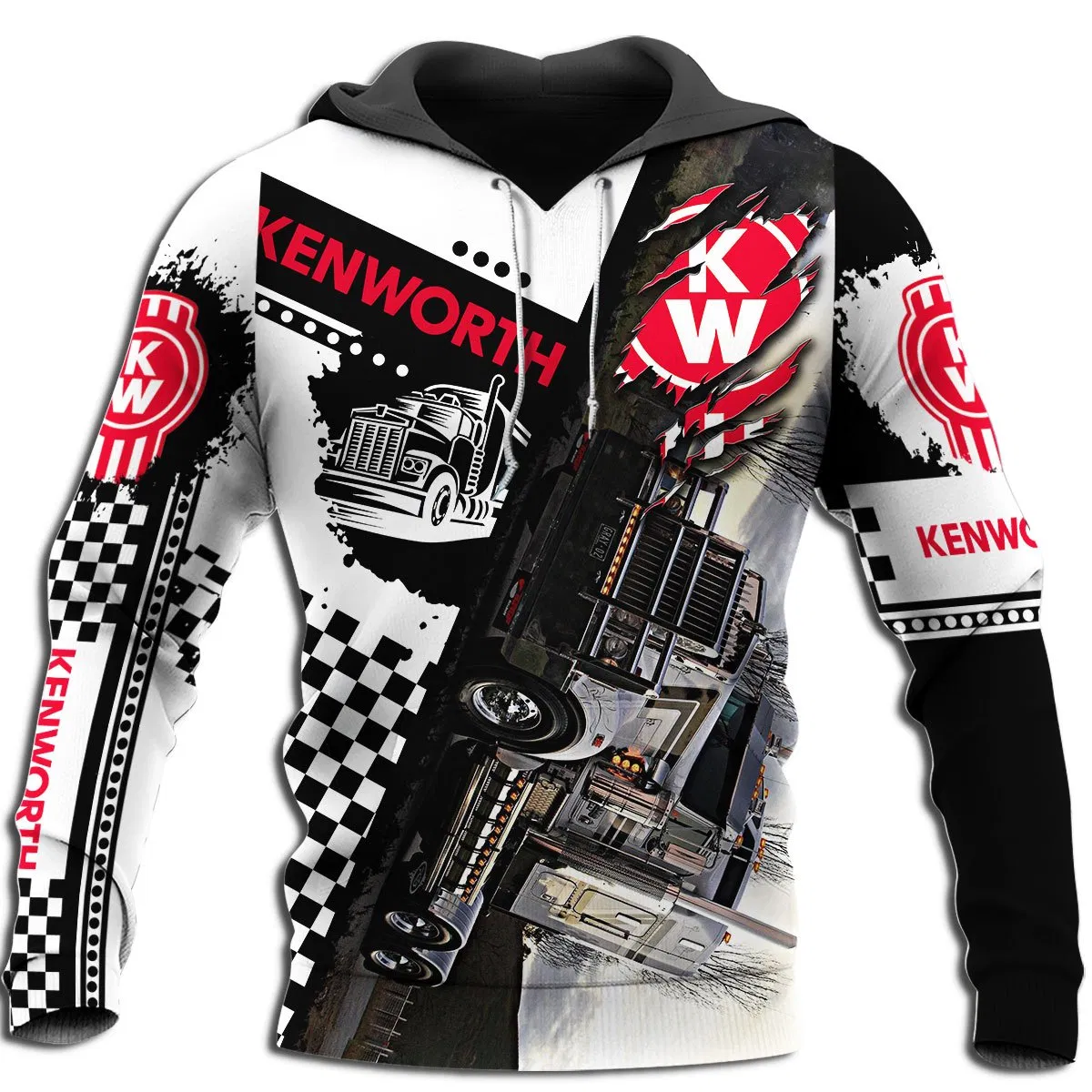 BEAUTIFUL KW TRUCK 3D ALL OVER PRINTED SHIRTS AND SHORT FOR MAN AND WOMEN PL12032009 - Amaze Style™-Apparel