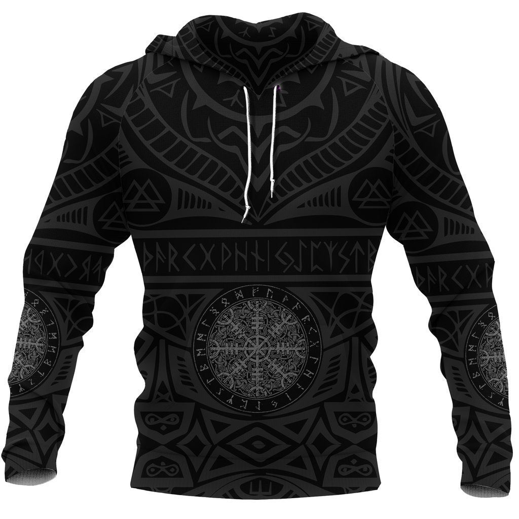 Vikings Tattoo All Over Hoodie K4 - Amaze Style™-Apparel