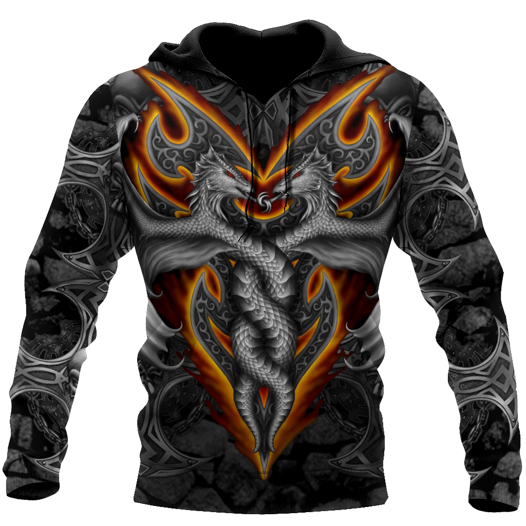 Armor Tattoo and Dungeon Dragon 3D All Over Printed Shirts For Men and Women DQB08172007