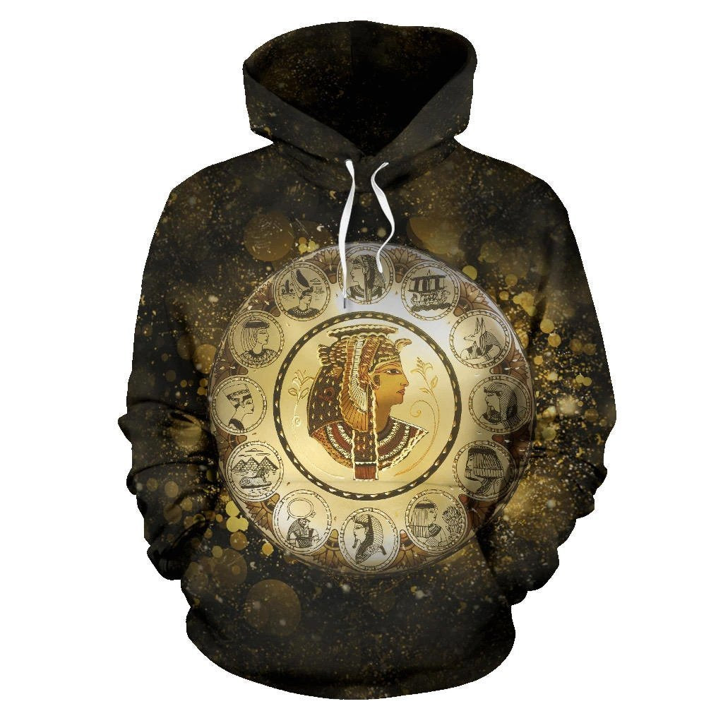 African Hoodie - Egyptian Cleopatra - Amaze Style™-ALL OVER PRINT HOODIES