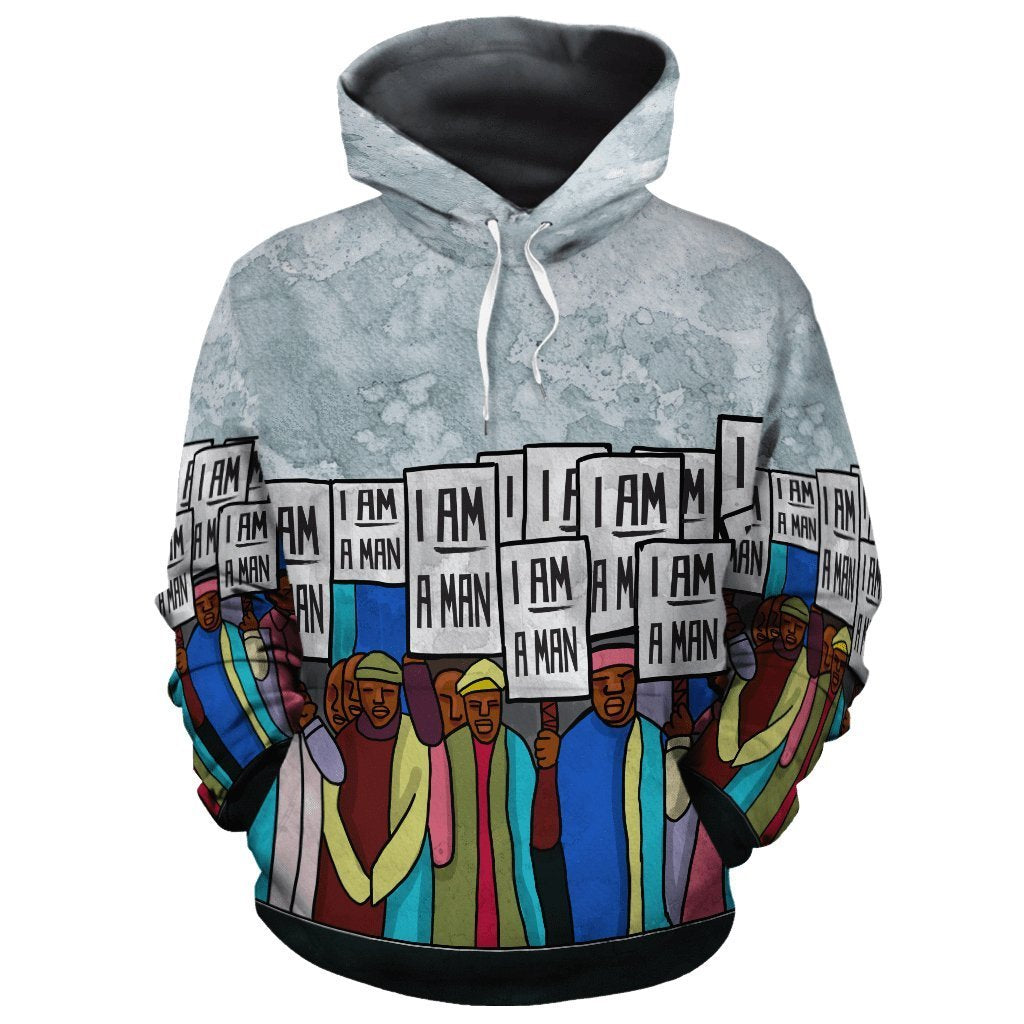 African Hoodie - African I'm a Man Hoodie - Amaze Style™-ALL OVER PRINT HOODIES