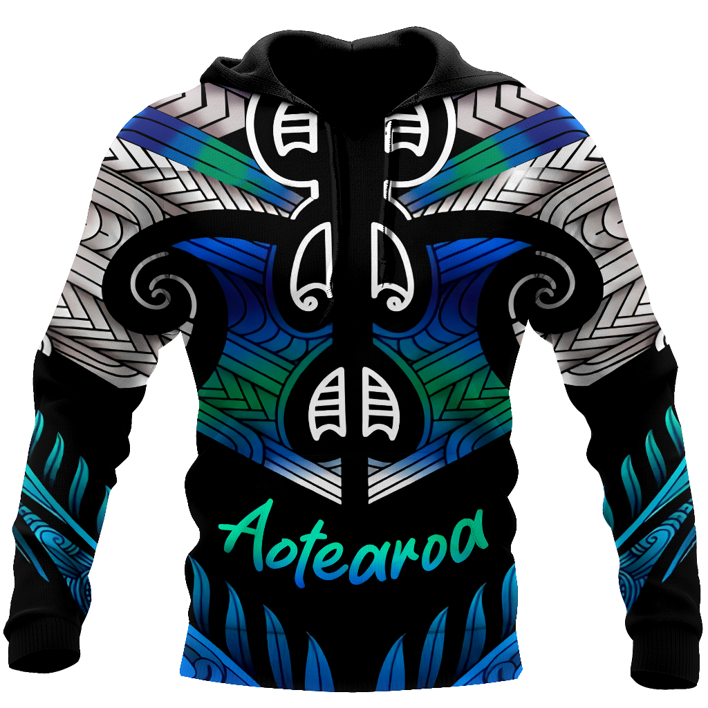 Aoteatoa New Zealand Maori 3d all over printed shirt and short for man and women