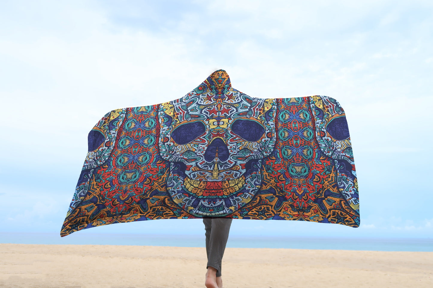 Sugar Skull Hooded Blanket DA081520202