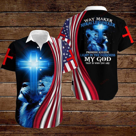 Way Maker Miracle Worker American Flag 3D All Over Printed Shirts For Men and Women TA0729209