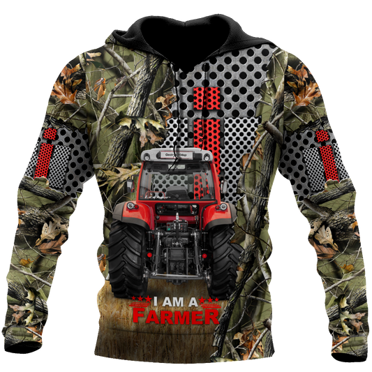 All Over Printed Farmer Tractor Hoodie MEI09222003-MEI