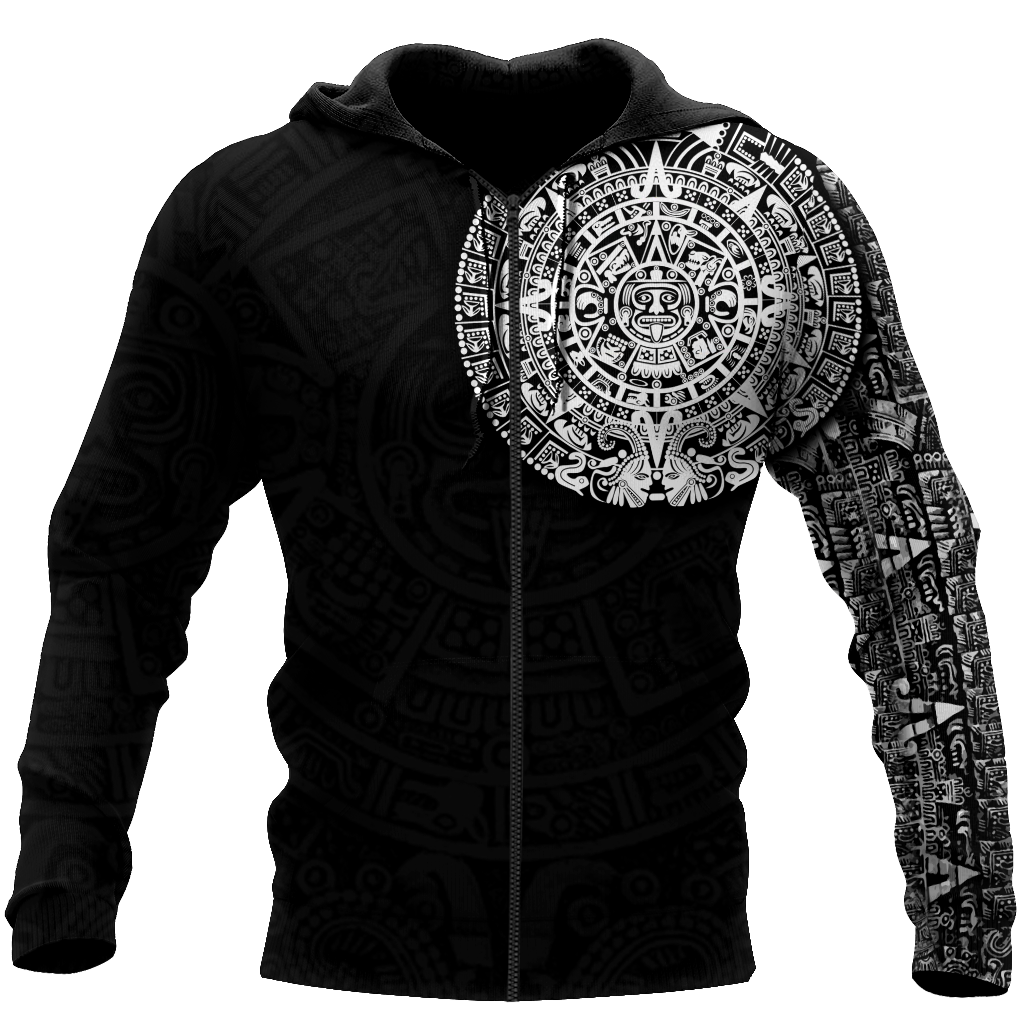 Aztec Mayan Tatoo 3D All Over Printed Hoodie