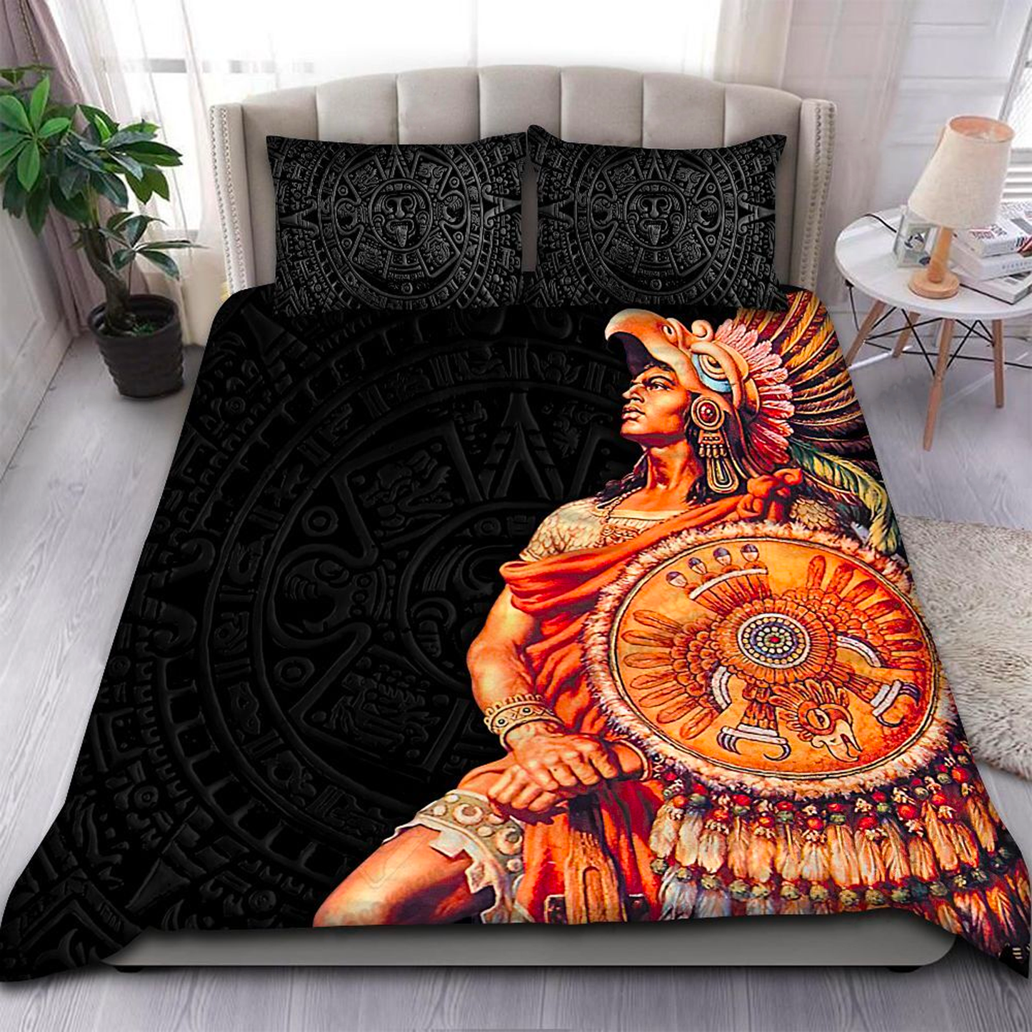 Aztec Warrior 3D Printed Bedding Set