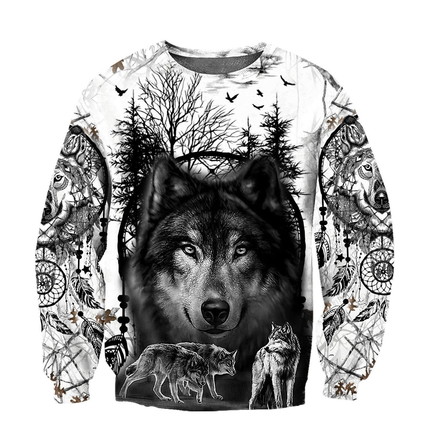 Wolf 3D All Over Printed Unisex Shirts