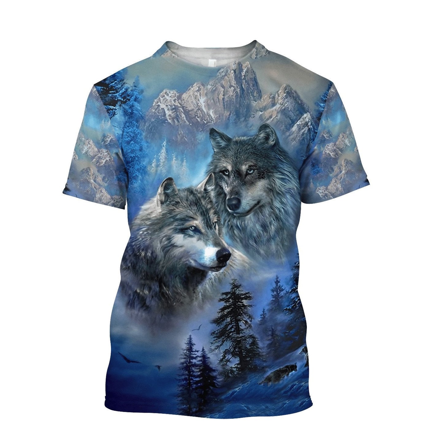 Wolf Native American 3D All Over Printed Unisex Shirts