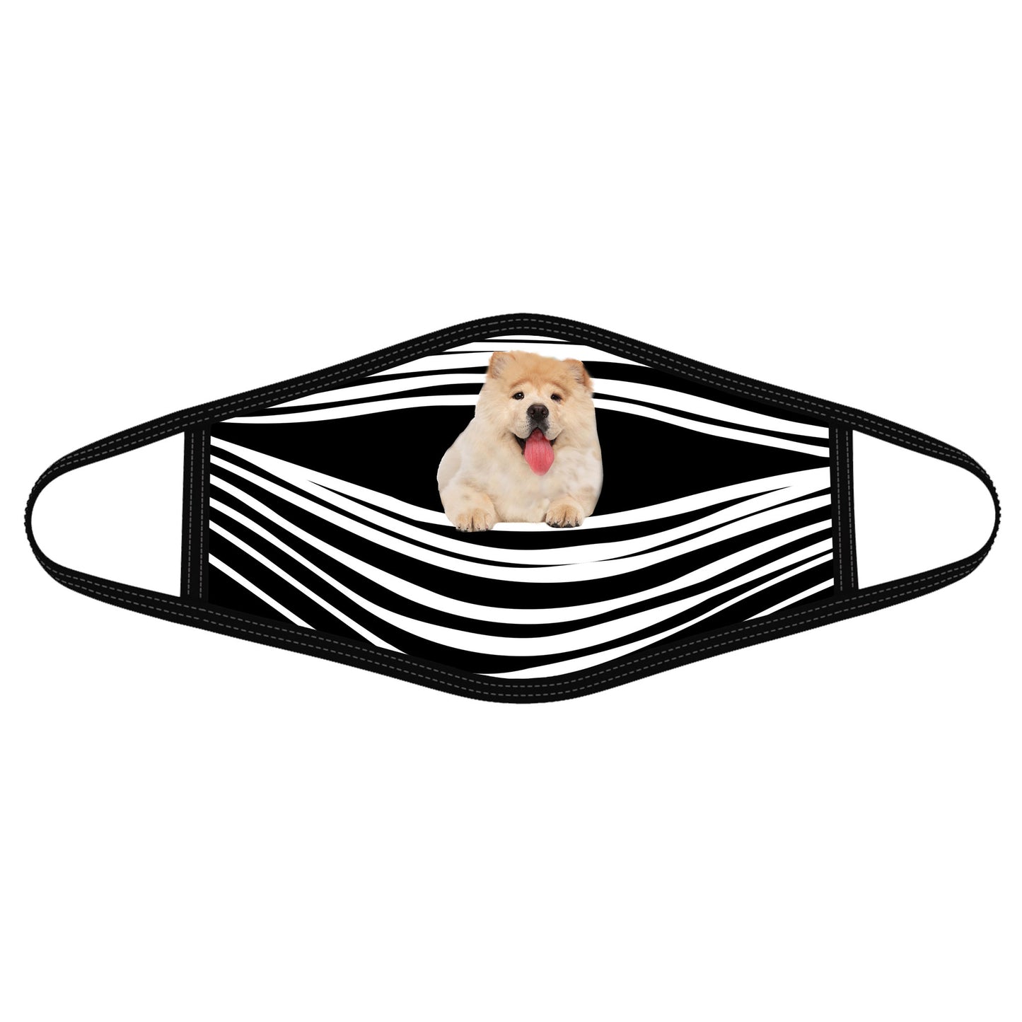 Chow Chow Dog Stripes All-Over-Print Face Mask DL
