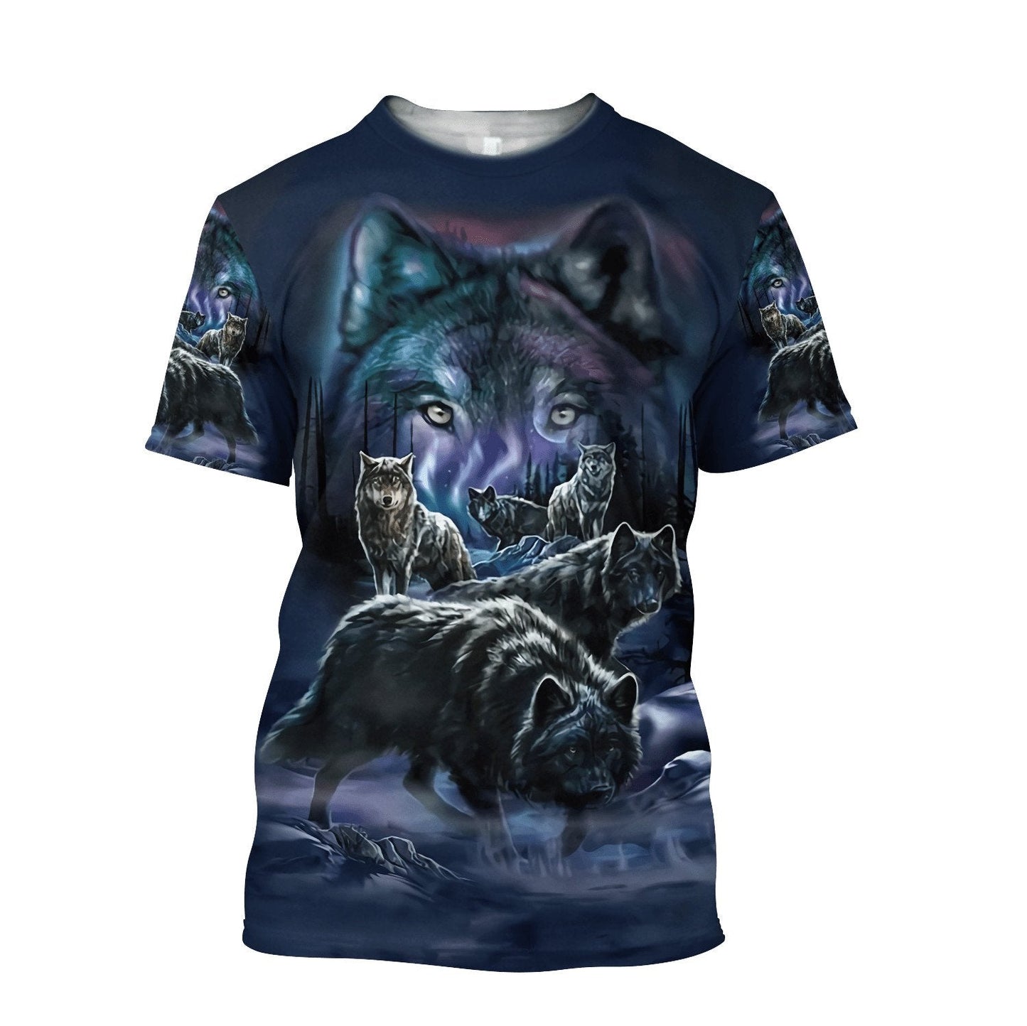 Wolf 3D All Over Printed Unisex Shirts