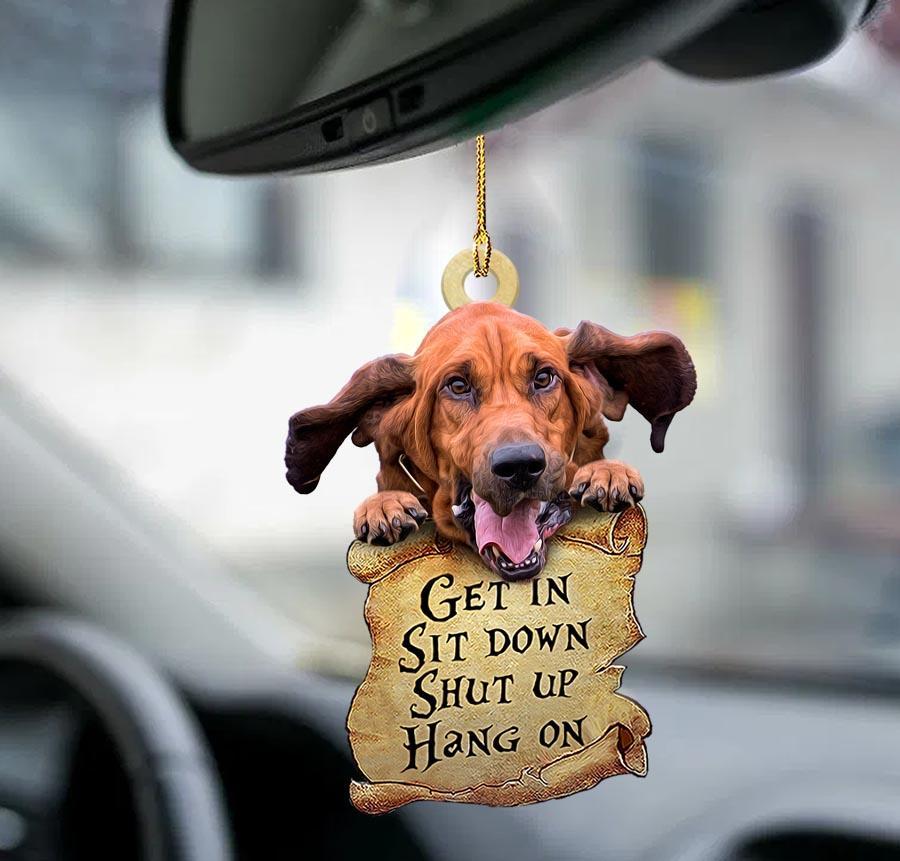 Bloodhound Get In Two Sided Ornament
