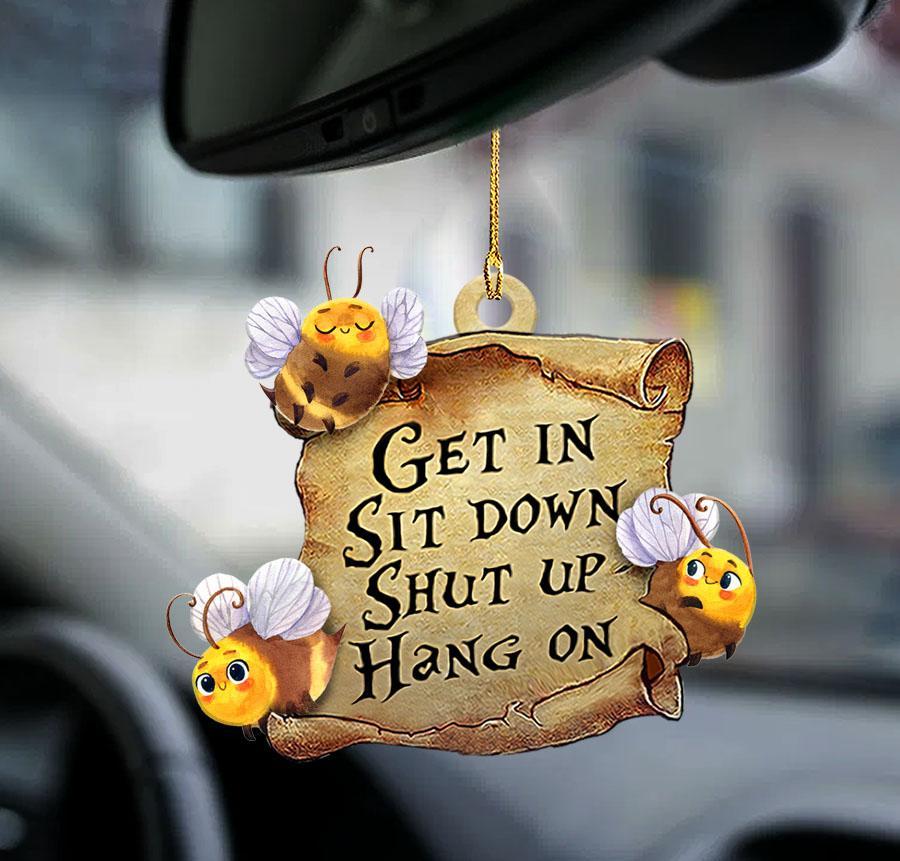 Bee Get In Two Sided Ornament