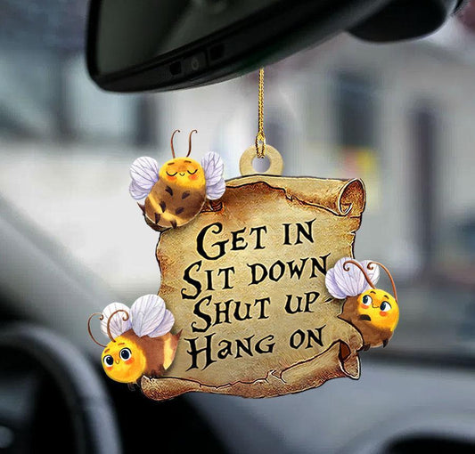 Bee Get In Two Sided Ornament