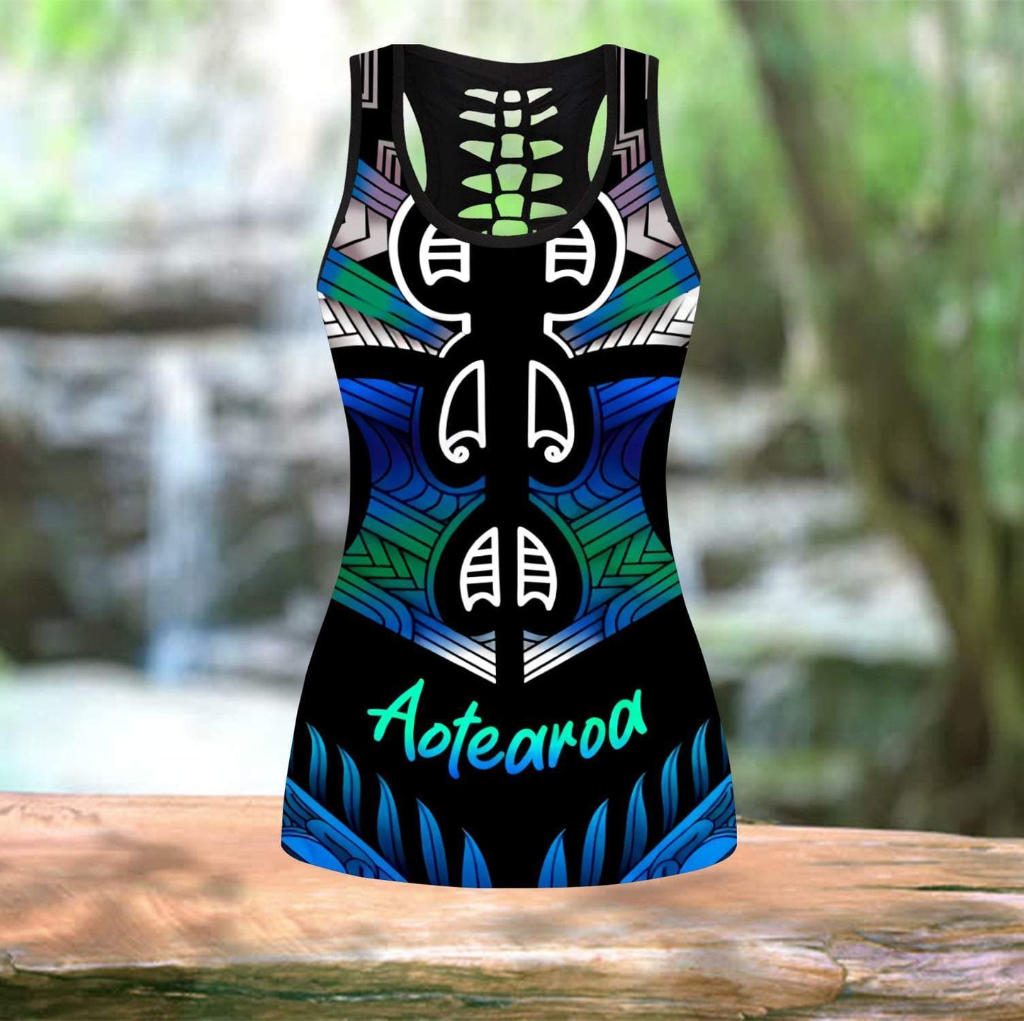 Aoteatoa New Zealand Maori tank top & leggings outfit for women