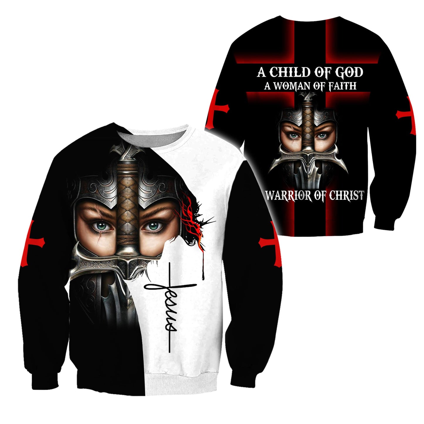 A Child Of God A Woman Of Faith A Warrior Of Christ 3D All Over Printed Shirts