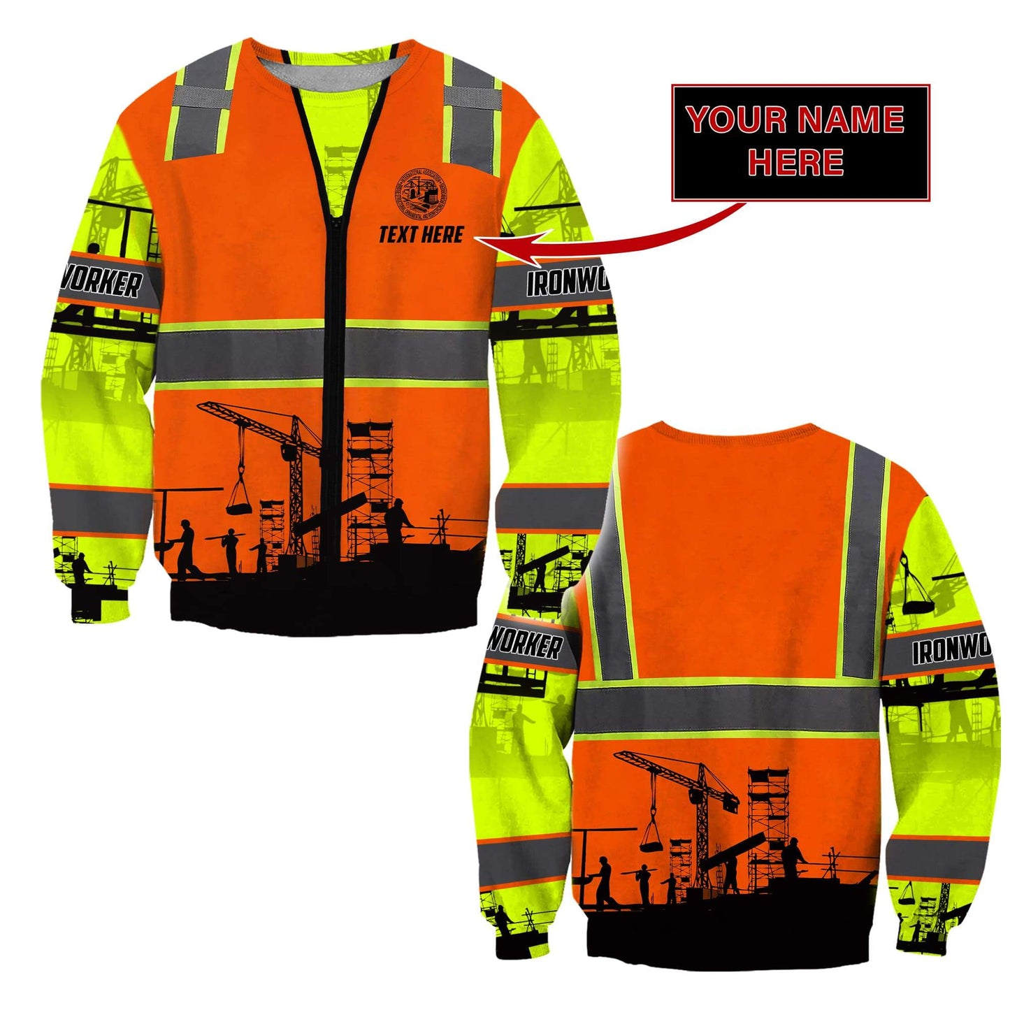 3D Premium Ironwork Logger Custom Name Unisex Shirts