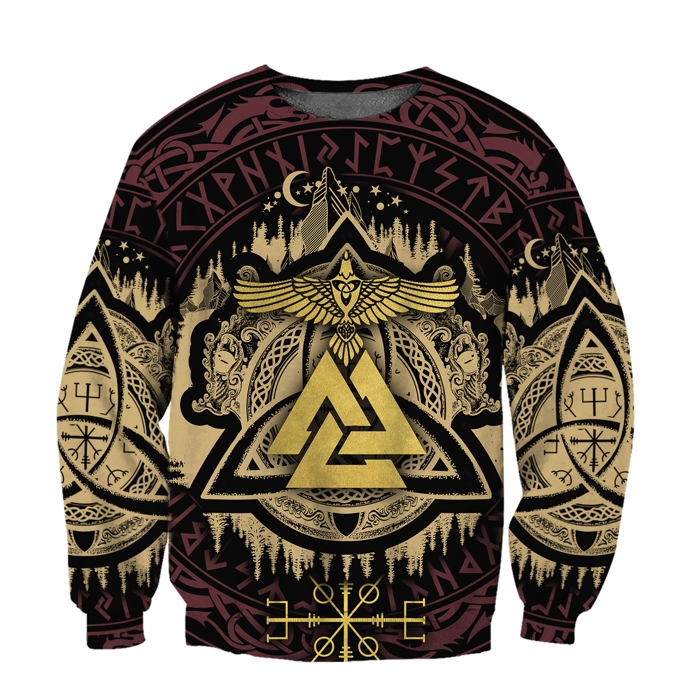 Valknut Viking All Over - Amaze Style™-ALL OVER PRINT HOODIES
