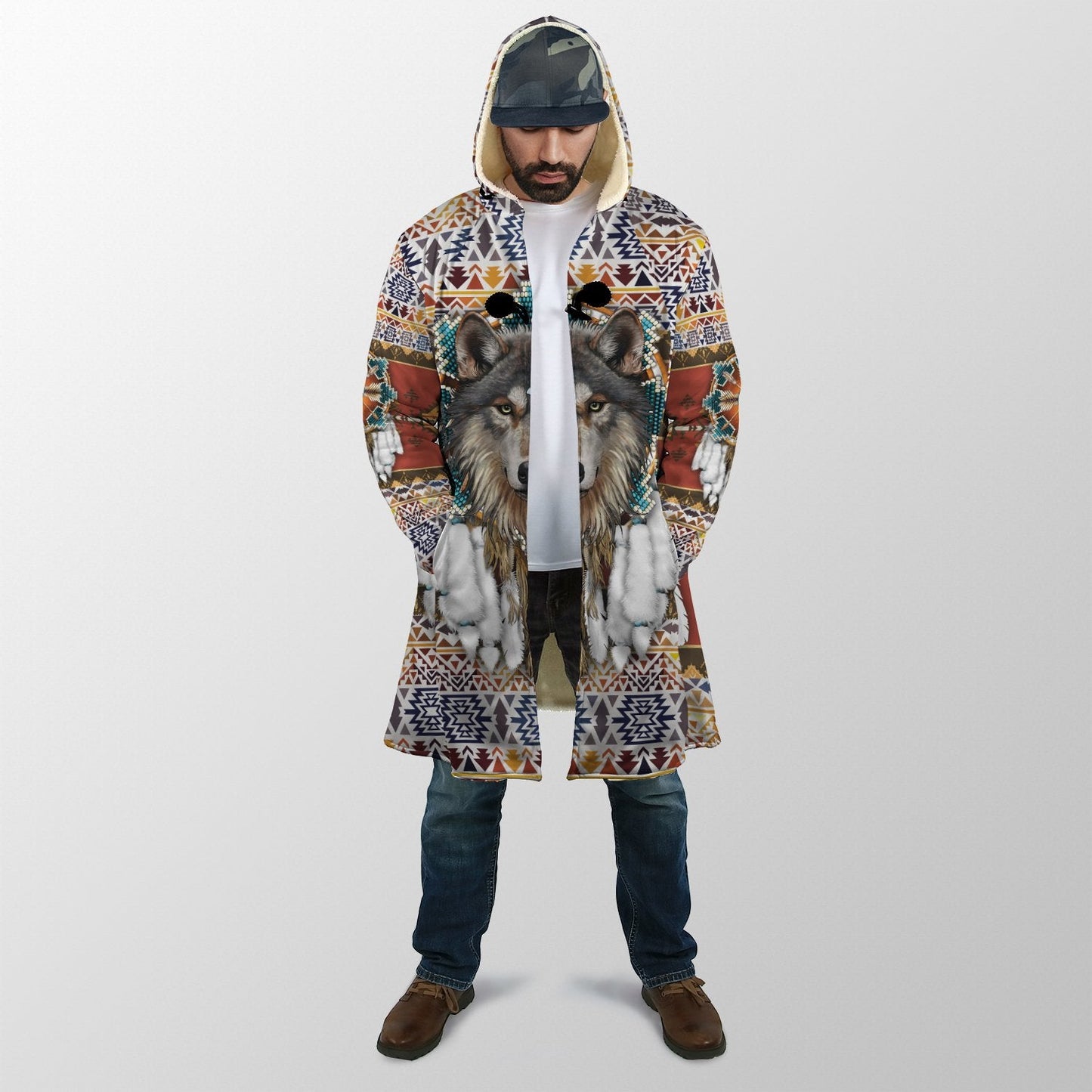 Wolf Native American 3D All Over Printed Unisex Shirts