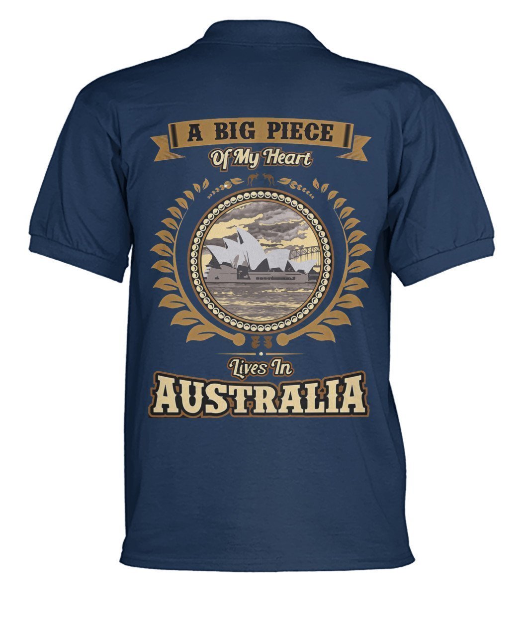 Australia in My Heart Polo T-Shirt - BN04 - Amaze Style™-POLO T-SHIRTS