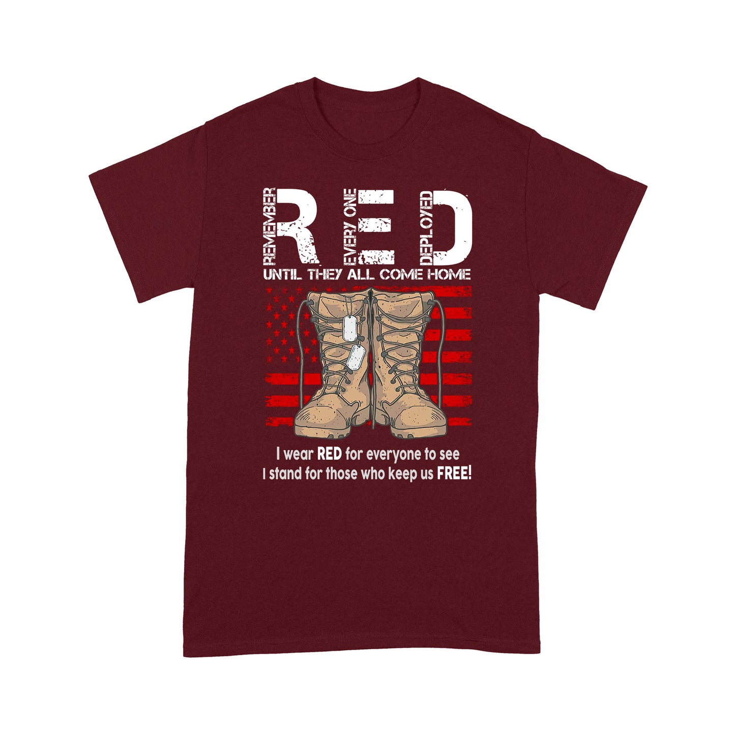 On Friday We Wear Red Classic T-Shirt, Best Gift For Dad Grandpa Veterans