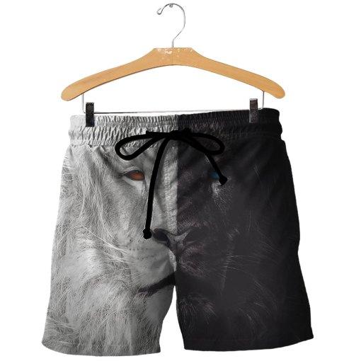 Beautiful Black White Lion 3D all over printed shirts for men and women HC28003 - Amaze Style™-Apparel