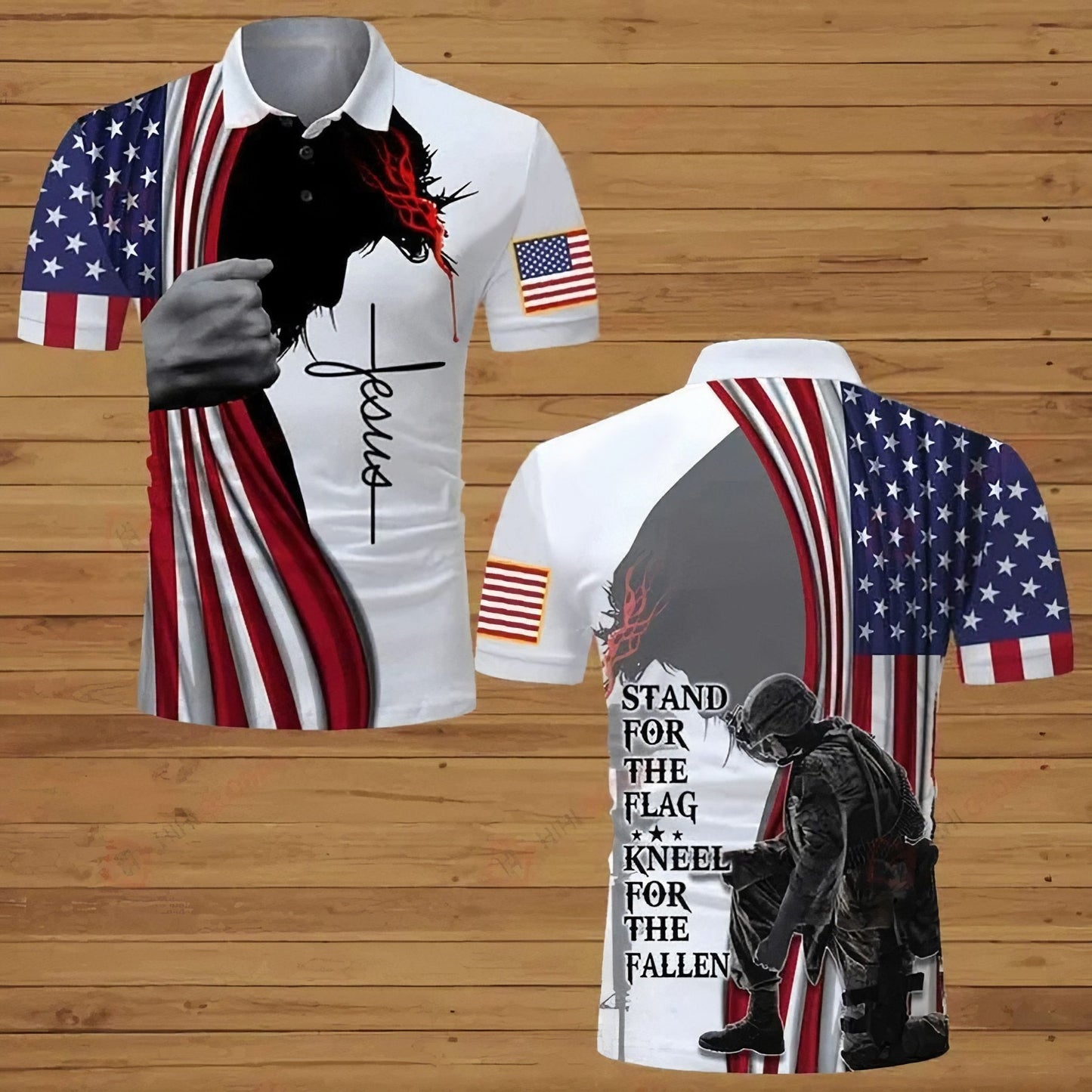 Stand  For The Flag Kneel For The Fallen 3D All Over Printed Shirts For Men and Women TA0706201