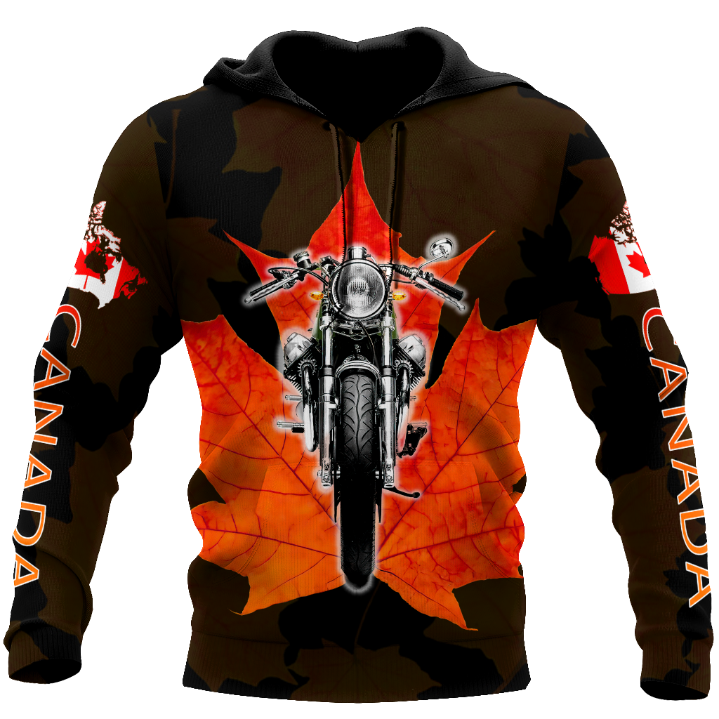 Canada Motorcycle 3D Hoodie HHT29072001-LAM-Apparel-LAM-Hoodie-S-Vibe Cosy™