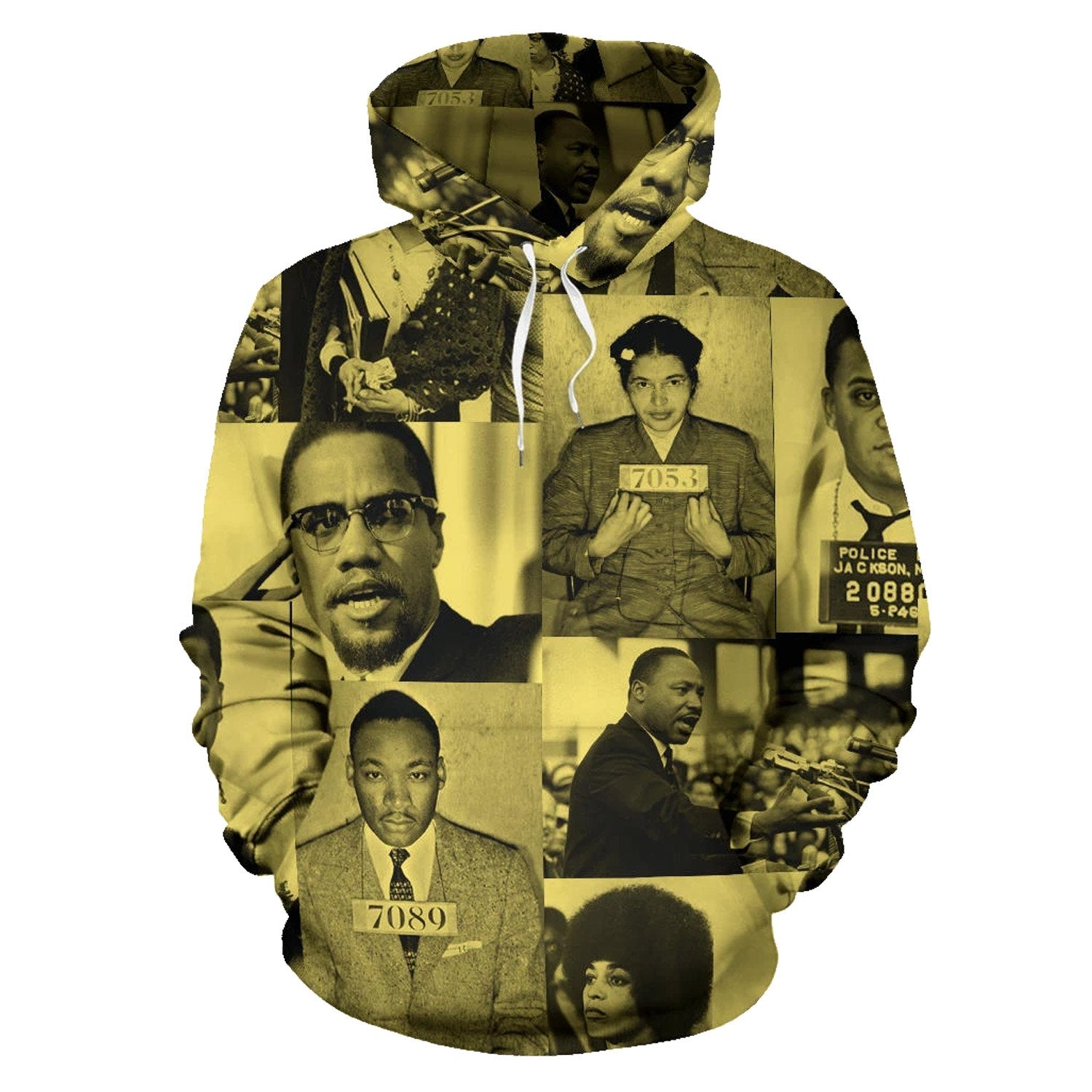 African Hoodie - Civil Rights Leaders Vintage - Amaze Style™-ALL OVER PRINT HOODIES