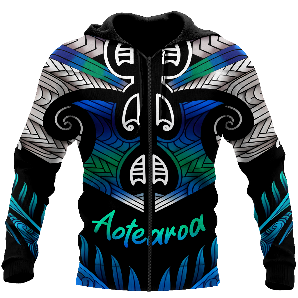 Aoteatoa New Zealand Maori 3d all over printed shirt and short for man and women