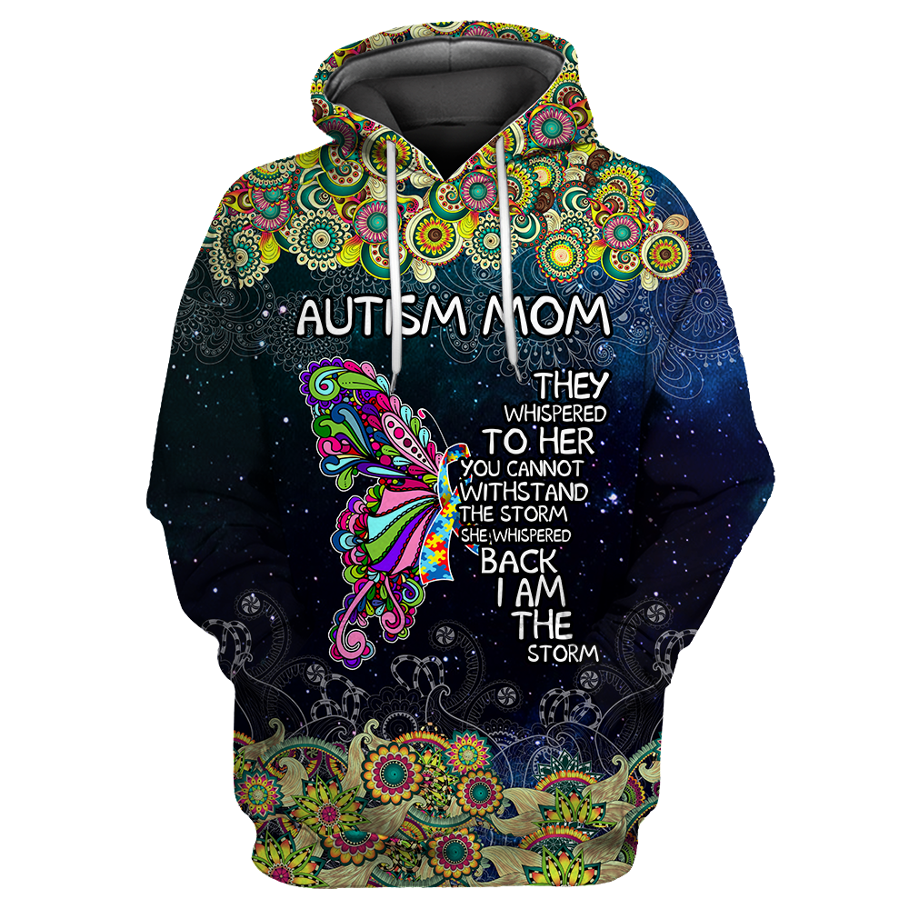 Autism Mom-Butterfly 3D All Over Print Shirts DQB08142002