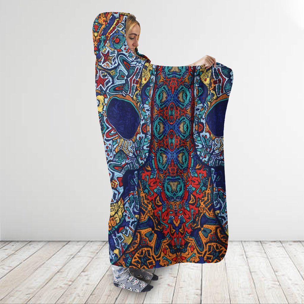 Sugar Skull Hooded Blanket DA081520202