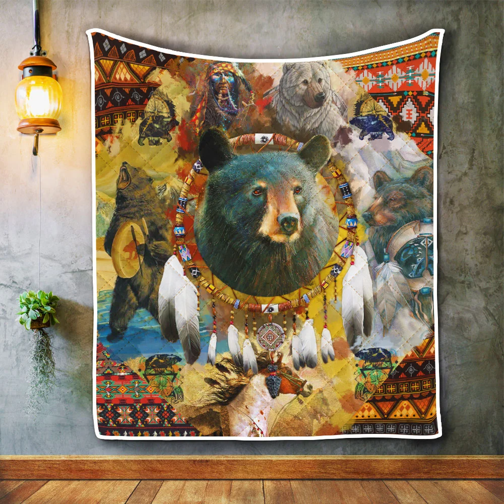 Bear Native American Quilt