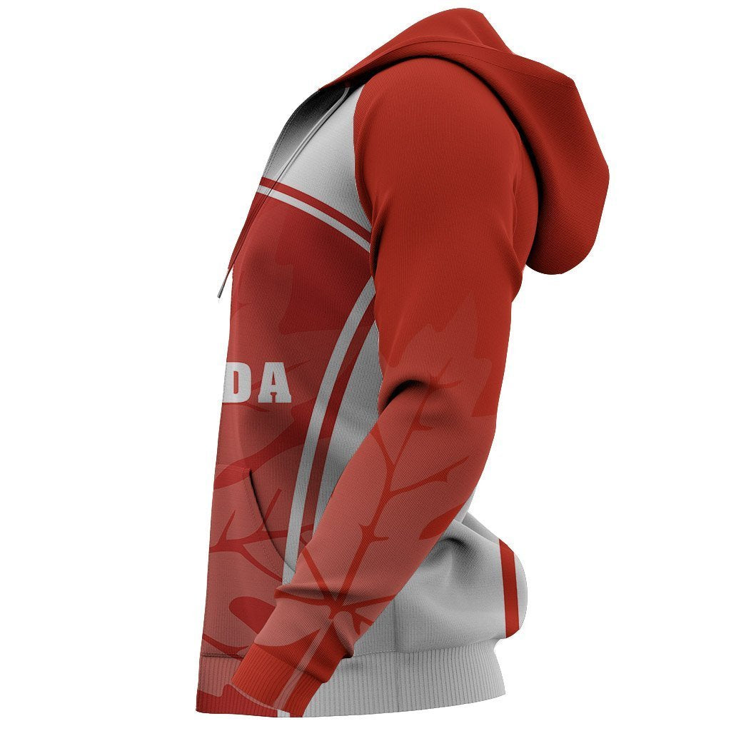 Canada Maple Leaf Zipper Hoodie - S. Style PL - Amaze Style™-Apparel