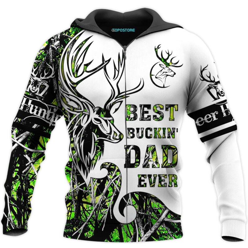 Best Buckin’ Dad Ever Deer Hunting 3D All Over Printed Shirts