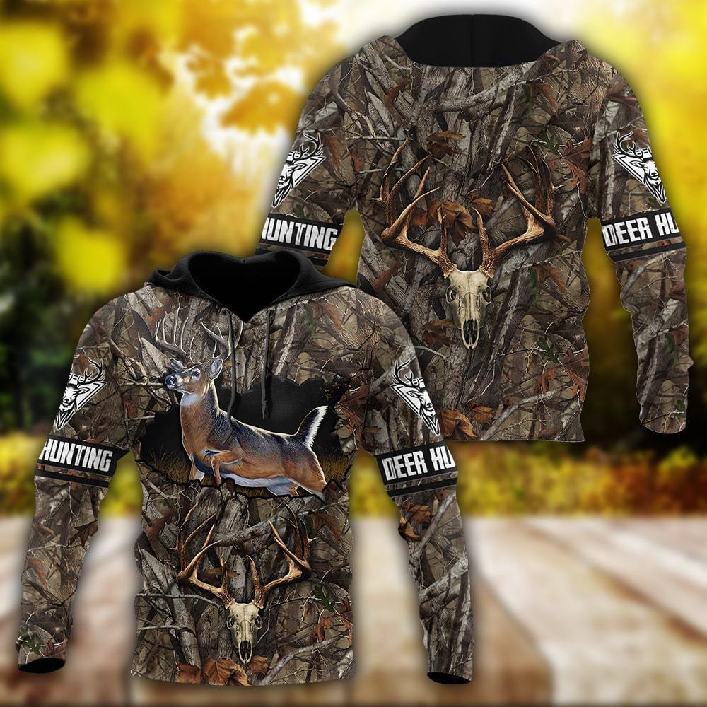 Awesome Deer Hunting 3D All Over Printed Shirts For Men AM082054-LAM