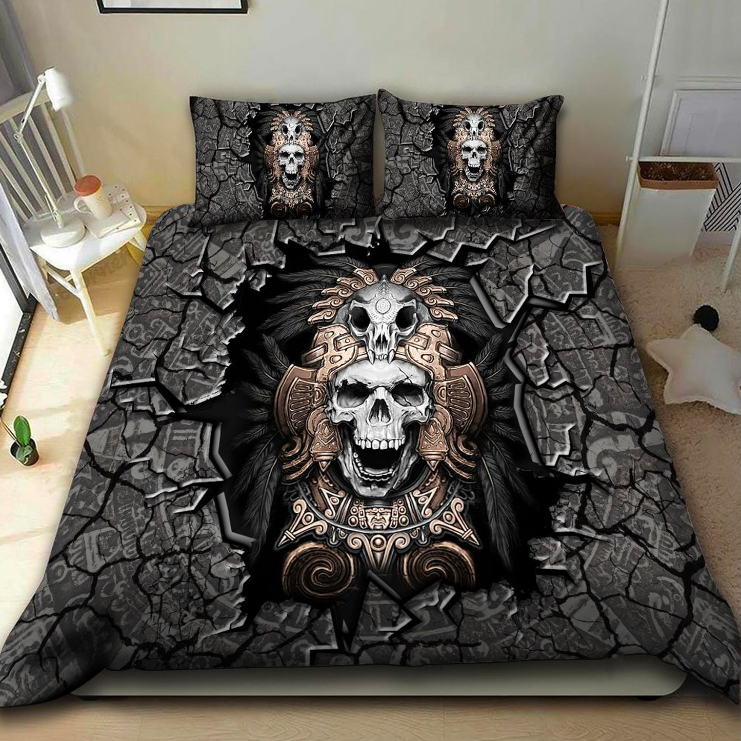 Aztec Mexico 3D Printed Bedding Set DQB08102101
