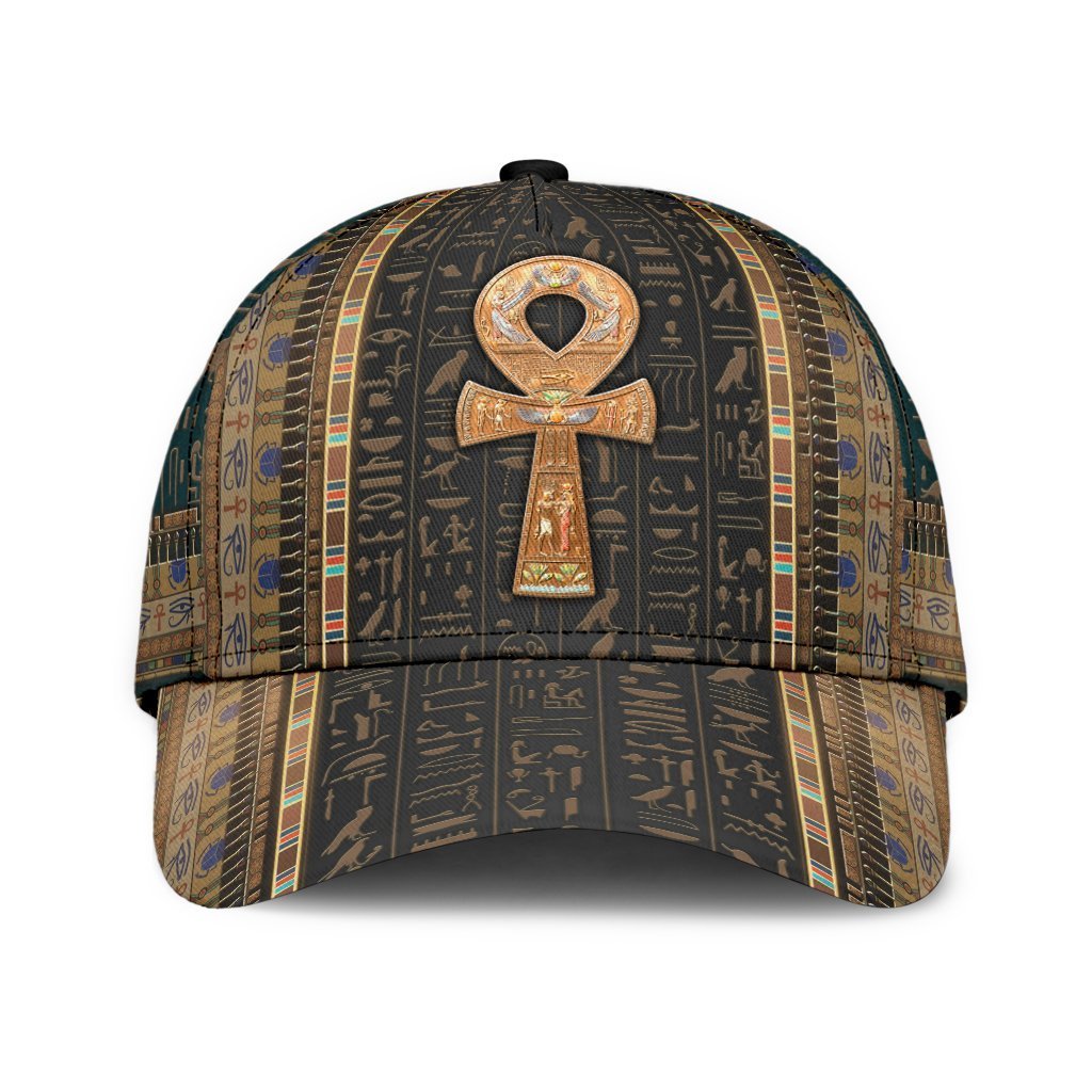 Ancient Egypt Ankh Pattern Classic Cap