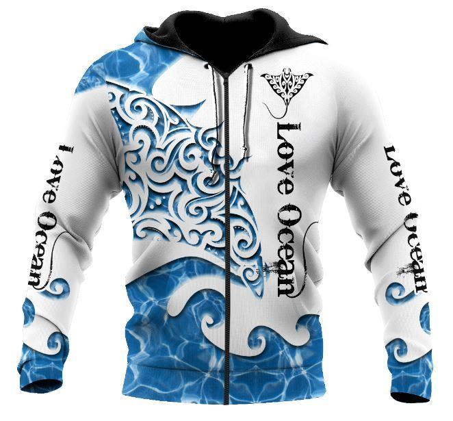 Beautiful Ray - Love Ocean Hoodie 3D All Over Printed Shirts For Men LAM2029081-LAM