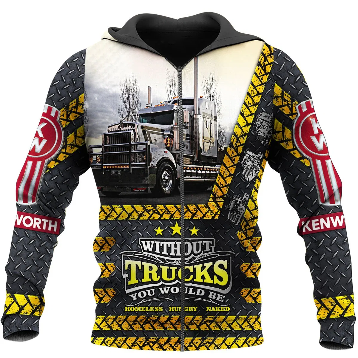 TRUCK DRIVER 3D ALL OVER PRINTED SHIRTS AND SHORT FOR MAN AND WOMEN PL12032004 - Amaze Style™-Apparel