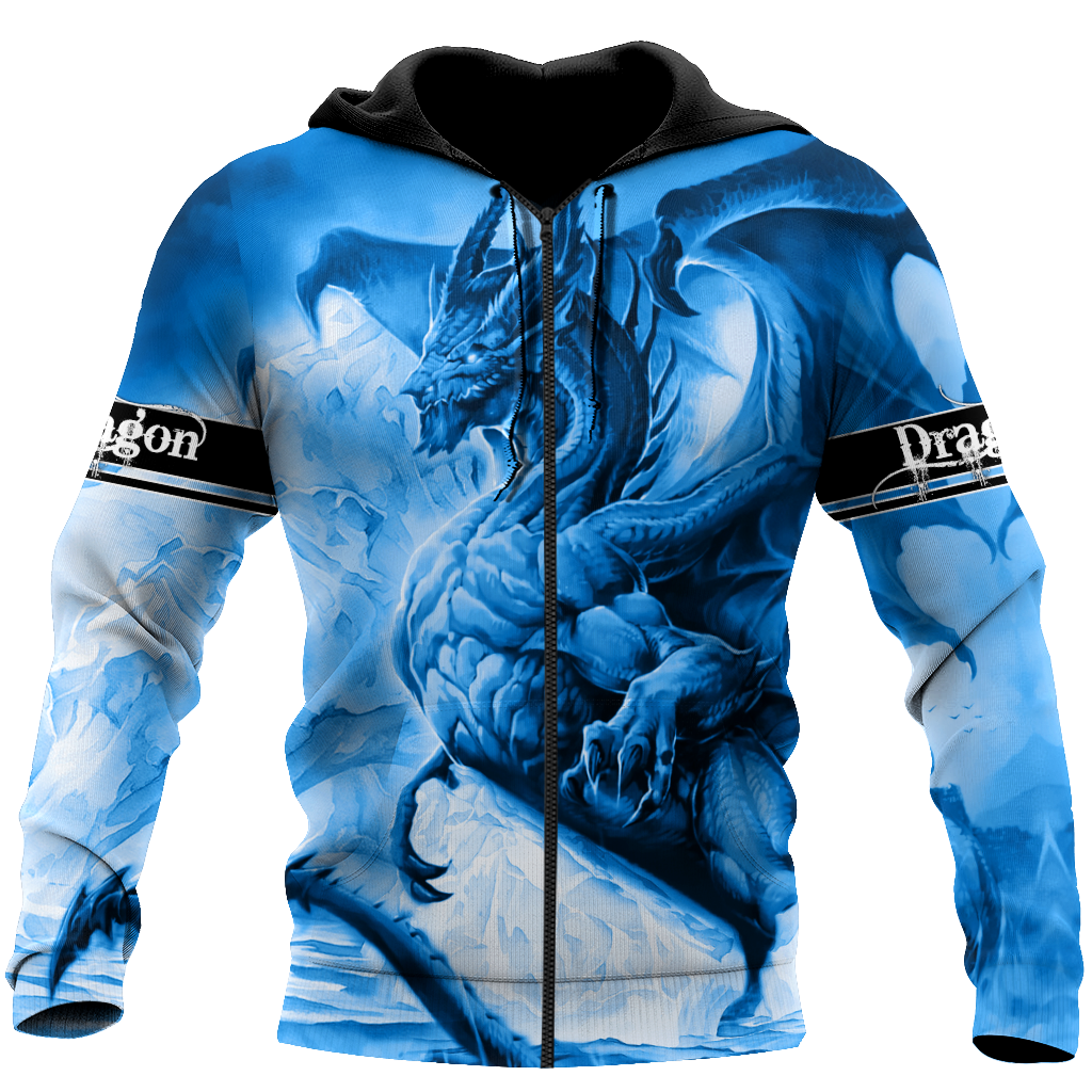 Blue Dragon Ice Dragon 3D All Over Printed Shirts For Men and Women DQB20122004