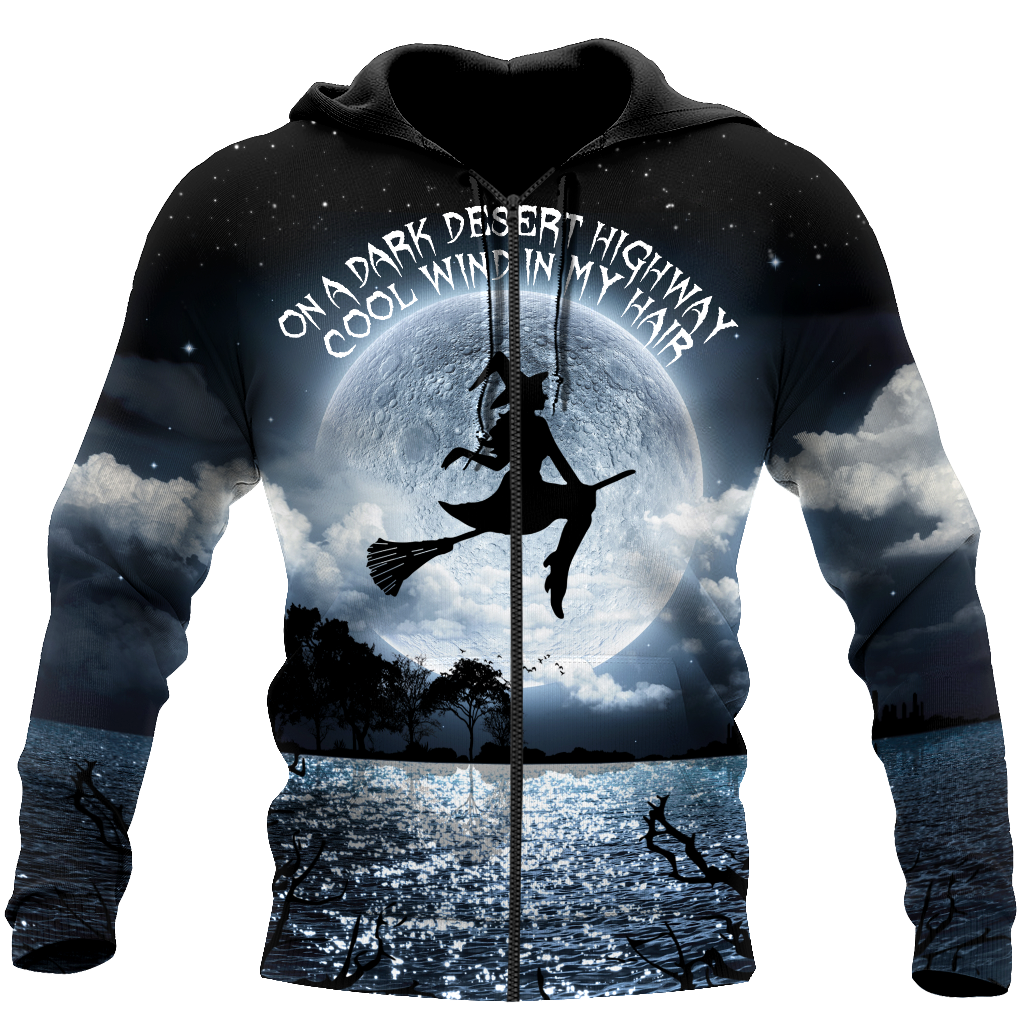 On A Dark Desert Highway Halloween 3D All Over Printed Shirts For Men and Women