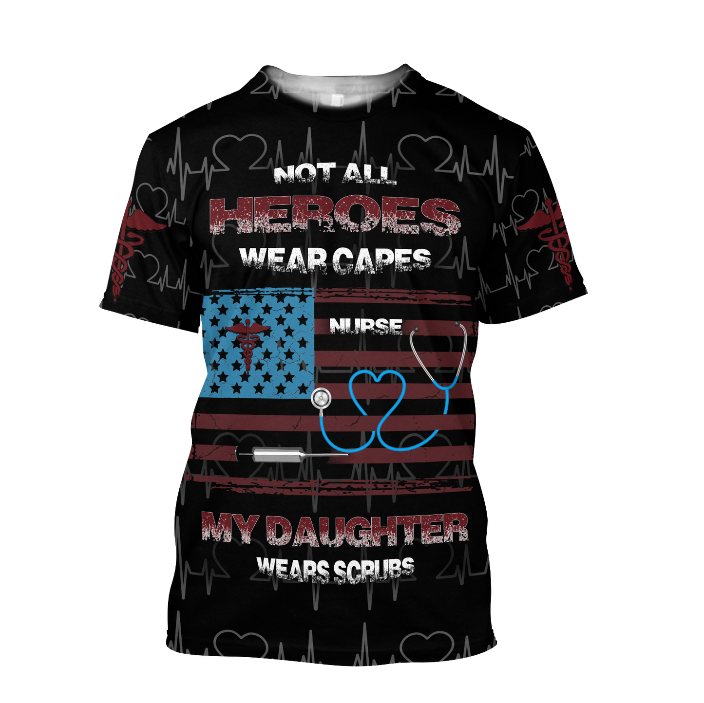 All Over Printed My Daughter Is A Nurse Hoodie DA140920201-MEI